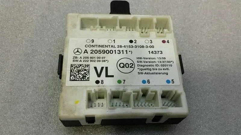 Mercedes C Class W205 FLH Door Module A2059001311 Door Control Unit Front Left