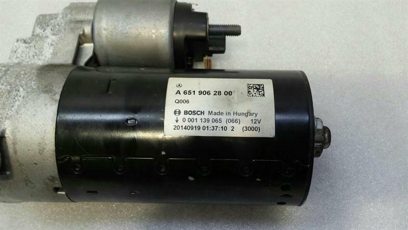 MERCEDES C Class W205 Starter Engine A6519062800 Starter OM651 C220d