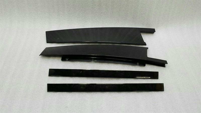 Mercedes C Class W205 Body Mouldings A2056901087 B Pillar Strip Set Gloss Black