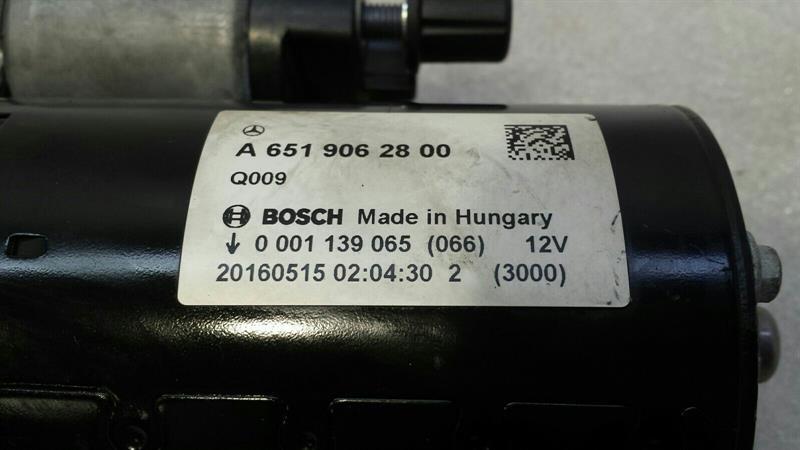 MERCEDES W204 X253 W166 W212 W205 Starter Engine A6519062800 Starter