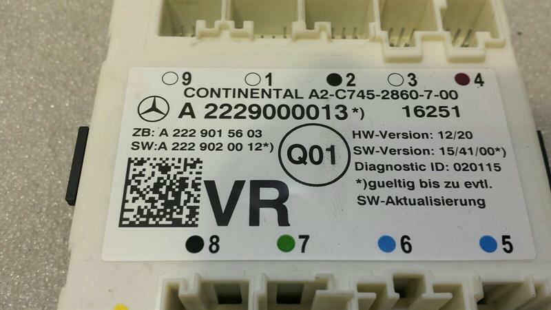 Mercedes C Class W205 FRH Door Module A2229000013 Door Control Unit Front Right