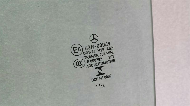 Mercedes C Class W205 Left Rear Door Glass A2057350010 Rear Left Door Window