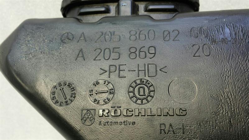 Mercedes C Class W205 Washer Fluid Reservior A2057600260 Wiping Water Tank