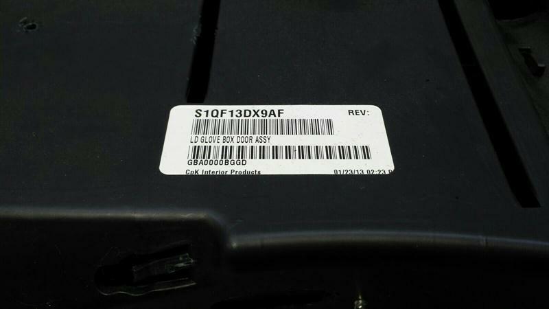 Dodge Charger LX LD Glovebox S1QF13DX9AF Glove Box Black