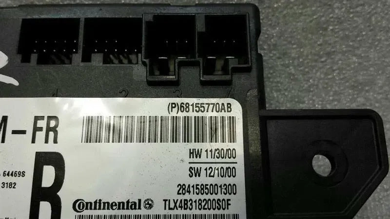 DODGE CHARGER LX LD FRH Door Module 68155770AB Door Control Unit Front Re