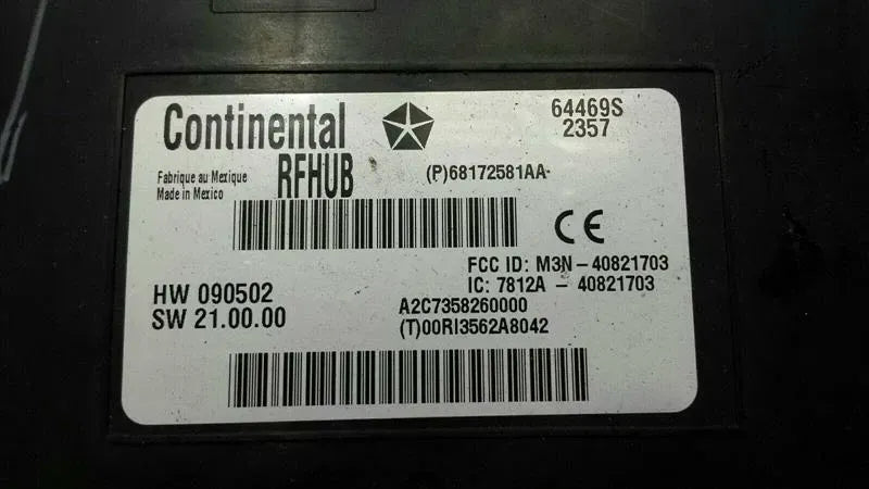 Dodge Charger LX LD Keyless Entry Module 68172581AA Keyless Go ECU