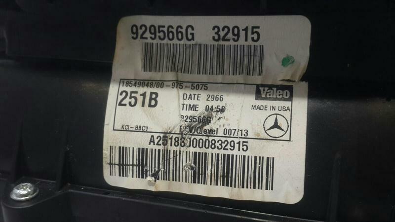 Mercedes R Class W251 Rear Heater Blower A2518300008 Motor Heater Fan