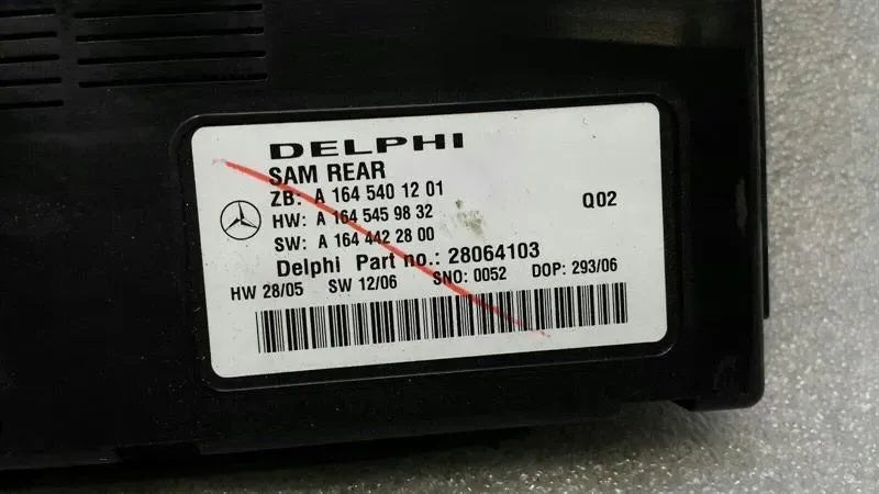Mercedes R Class W251 Rear SAM Module A1645401201 Control Unit REAR