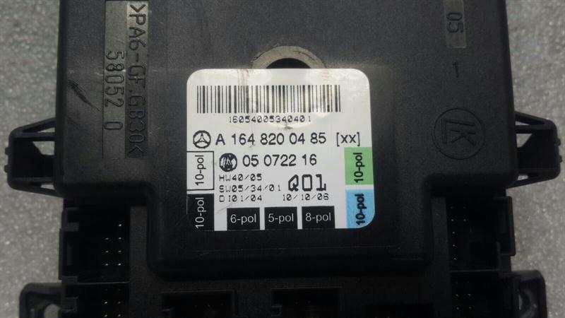 Mercedes R Class W251 Door Control Unit Front RE A1648200485 Front Door Module.
