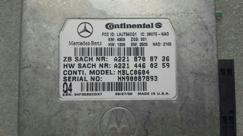 Mercedes R W251 Telephone Module A2218708726 Telephone Control Unit Communication