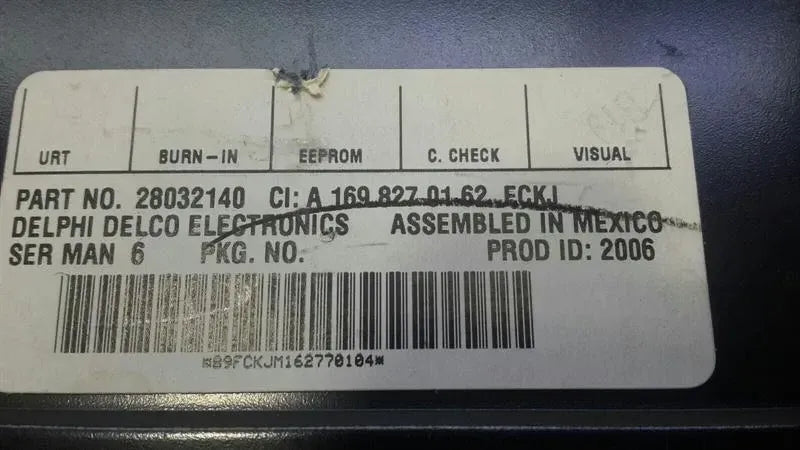 Mercedes R Class W251 Electronic Module A1698270162 Control Unit Radio Sirius
