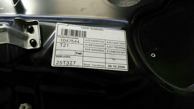 Mercedes R Class W251 Left Front Door Winder A2517201679 Front Window Regulator LI