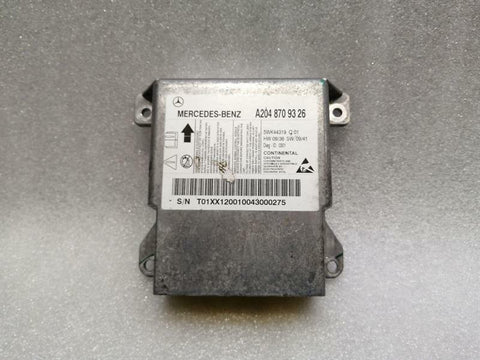 Mercedes C Class W204 Safety Module ECU A2048709326 Air Control Unit SRS.