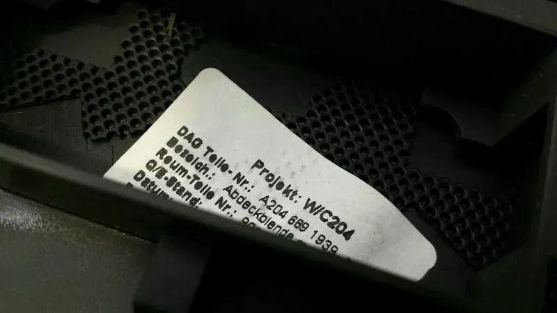 Mercedes C W204 Instrument Panel Surround Trim RHD A2046891939 Speedometer Trim