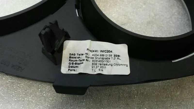 Mercedes C W204 Instrument Panel Surround Trim RHD A2046891939 Speedometer Trim
