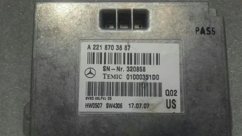 Mercedes CL W216 Linguatronic Control Unit A2218703887 Voice Control Module ..