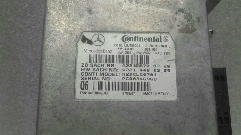 Mercedes W216 Telephone Module A2218708726 Control Unit Communication R230 W221.