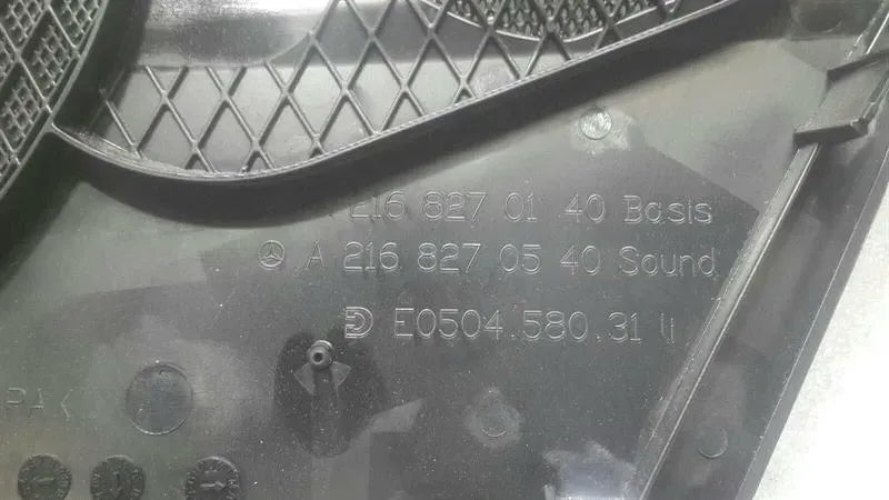 Mercedes CL W216 Speaker Bezel A2168270540 FLH Cover Harman Cardon.