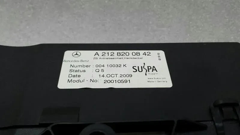 Mercedes E Class Boat Lid Closing Engine W212 A2128200842 Tailgate Latch