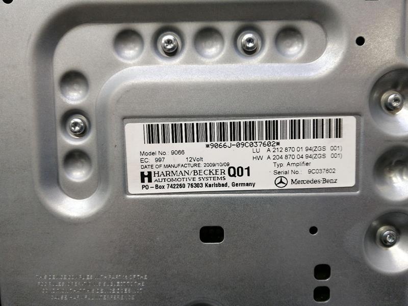 Mercedes W212 Speaker Set A2128202102 Speaker Set Logic7 Harman Amg Sedan
