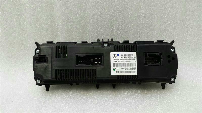 Mercedes E Class W212 Car Climate Control Switch A2129007604 Climate Control Panel