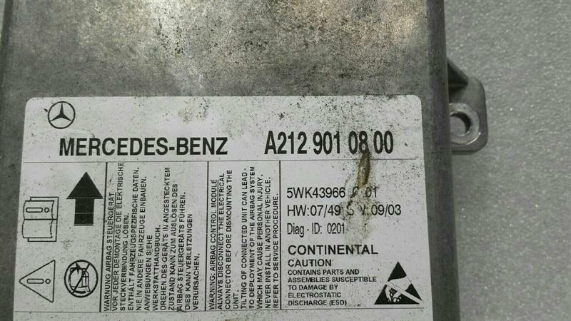Mercedes E W212 safety module ECU A2129010800 air control unit SRS