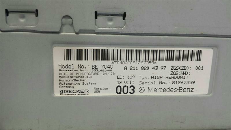MERCEDES CLS W219 NAVIGATION MONITOR A2118204397 SAT NAV DISPLAY COMMAND SAT NAV