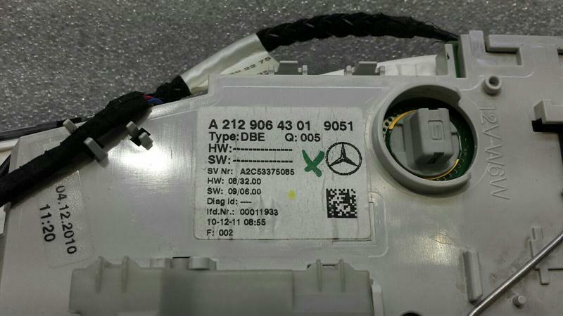 Mercedes E Class W212 Front Dome Light A2129064301 Interior Light Interior Lamp