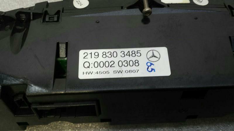 Mercedes CLS W219 Auto Climate Control A2198303485 Climate Control Panel