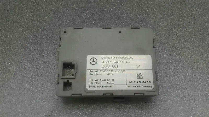 Mercedes CLS W219 Electronic Module A2115405645 Control Unit Gateway ZGW