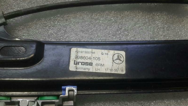 Mercedes CLS W219 Left Rear Door Winder A2197300946 Window Regulator Rear Left HL