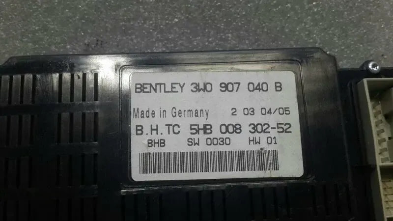 Bentley Continental GT W12 climate module 3W0907040B air conditioning control unit