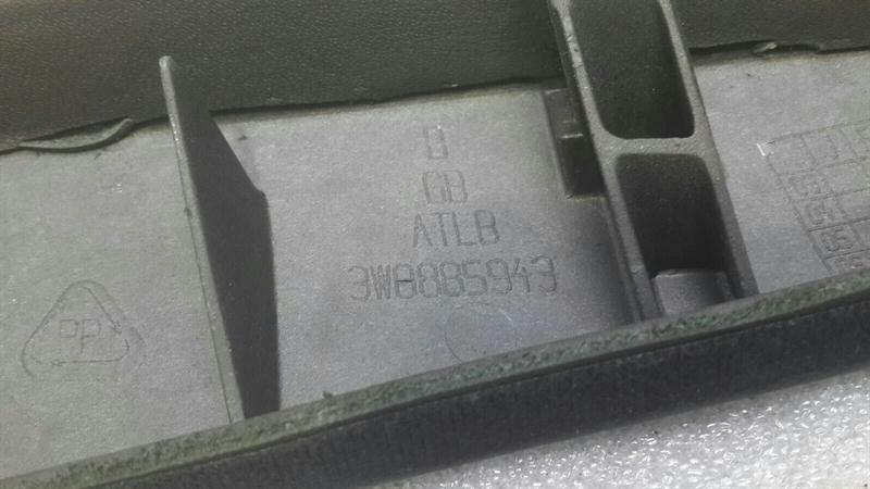 Bentley Continental GT Rear Armrest Covers 3W8885943 Armrest Trim Set