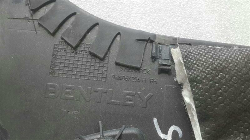 BENTLEY CONTINENTAL GT Right C Post Cover 3W8867296H C Willow Cover RE Leather.