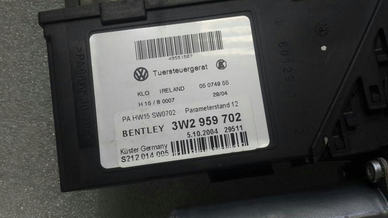 Bentley Continental GT W12 RHD FLH door window motor 3W2959702 right hand drive