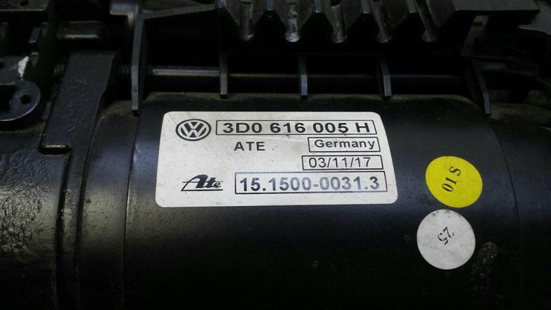 Bentley Continental GT Air Suspension Pump 3D0616005H Supercharger Air Suspension