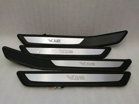 BMW 760Li F02 Door Sill V12 Set Illuminated 7190974 Entry Bar V12 Set