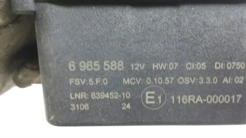 BMW 6 Series E63 OEM alarm system 6965588 alarm siren horn