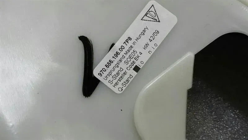 Porsche Panamera 970 Rear 1/4 Cover Right 97055519600 Right Quarter Cover