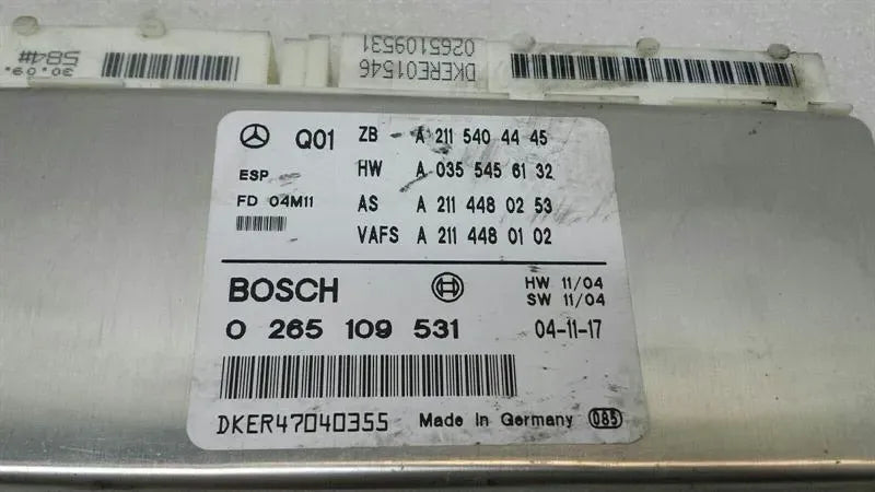 Mercedes E Class W211 Electronic Module A2115404445 ECU ESP