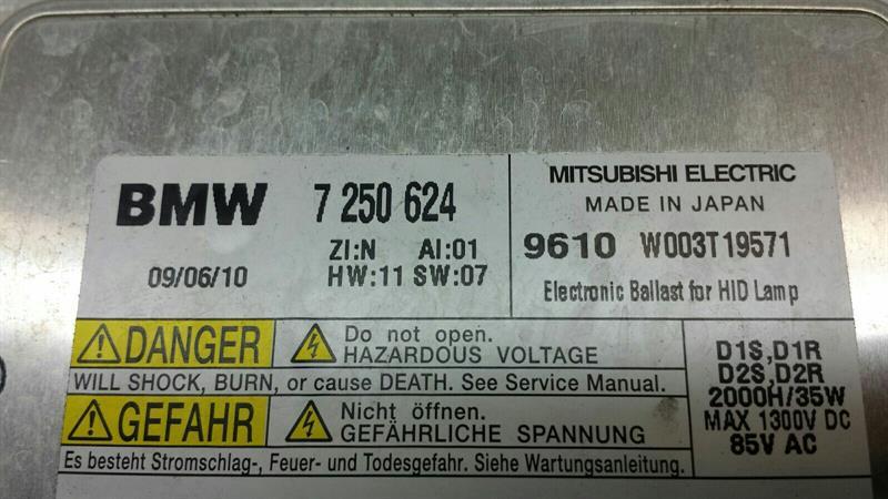 BMW 7 series F01 xenon control unit ballast 7250624 xenon ballast