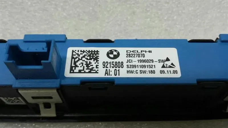 BMW F07 F10 seat additional functions front left 9215808 left seat memory switch