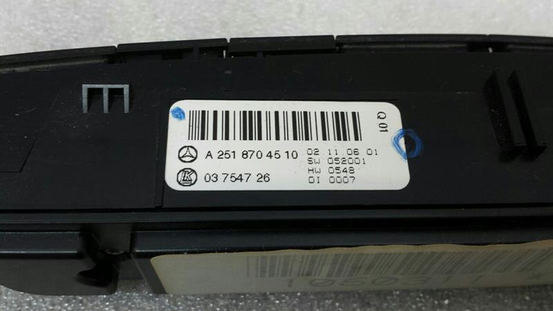 Mercedes R Class W251 Switch Block A2518704510 Seat Heater ESP Hazard Switch