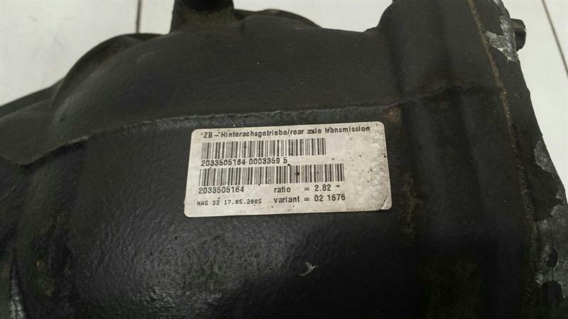 Mercedes C Class W203 Rear Diff A2033505164 Rear Differential Ratio 2.82