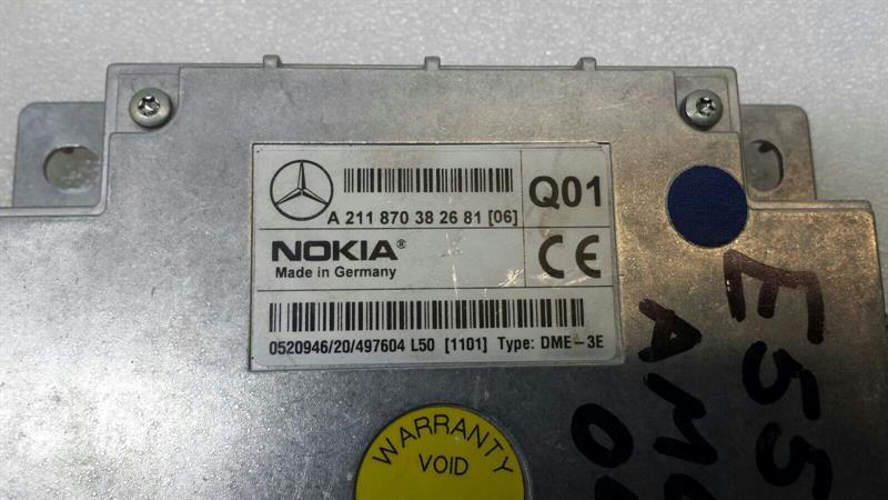 2004 MERCEDES E Class E55 AMG A2118703826 Phone Controller Nokia Interface