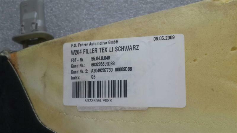 Mercedes C Class W204 Rear Seatbench Covers Set A2049207730 Rear Seat Bench Set