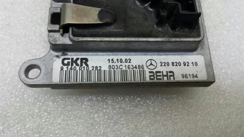 Mercedes S-class W220 S320 CDI fan controller A2208209210 heater resistor