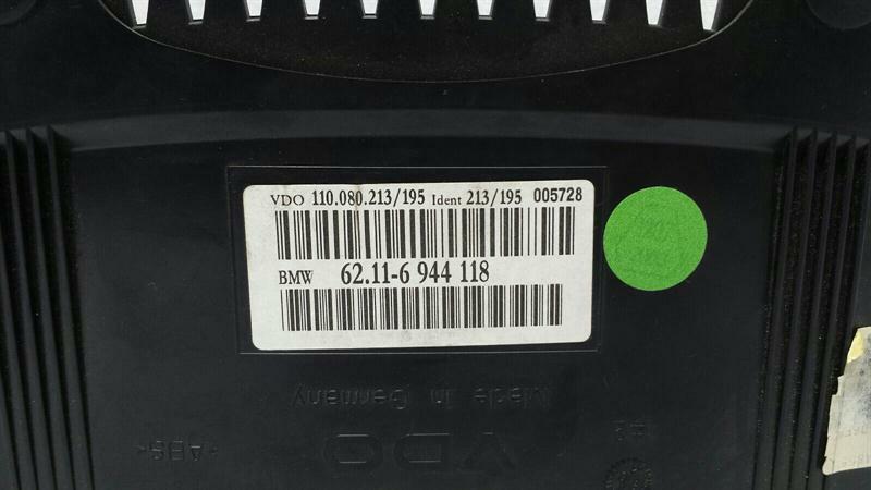 BMW 5 Series E60 535i Instrument Cluster 6944118 Speedometer MPH US