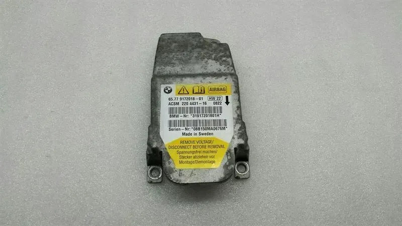 BMW 5 Series E60 Safety Module ECU 9172018 Air Control Unit SRS