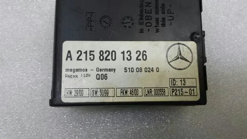 Mercedes CL W215 Tow Alarm Module A2158201326 ECU Alarm Alarm Module
